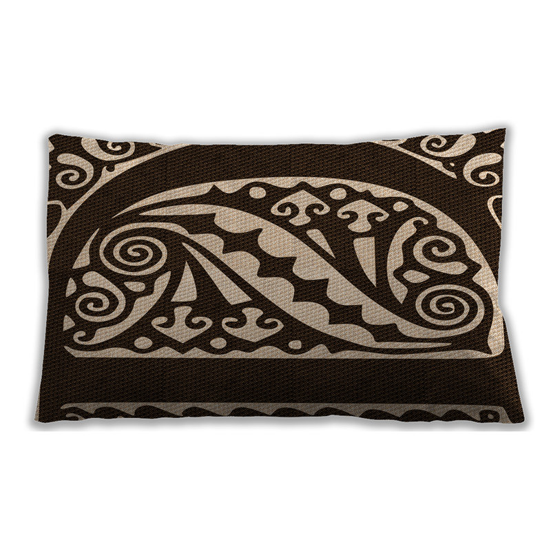 Coussin à motifs 208, Microsuède, Gris