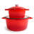 BergHOFF Neo 4pc Cast Iron Cookware Set with 3Qt. and 7Qt. Covered Dutch Ovens-2106540857