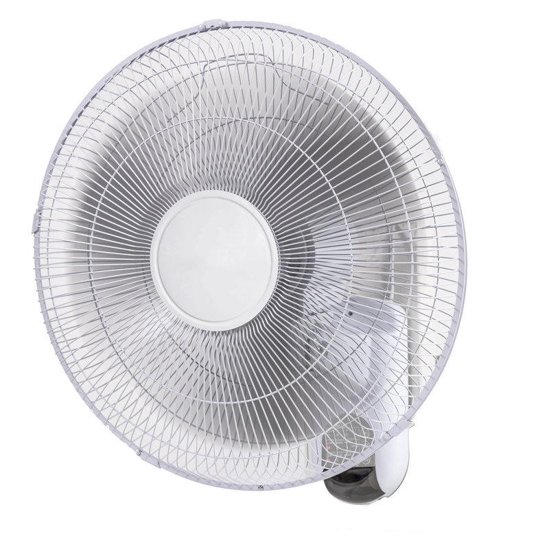 Comfort Zone 16" White WiFi Enabled Wall Mount Fan with Timer