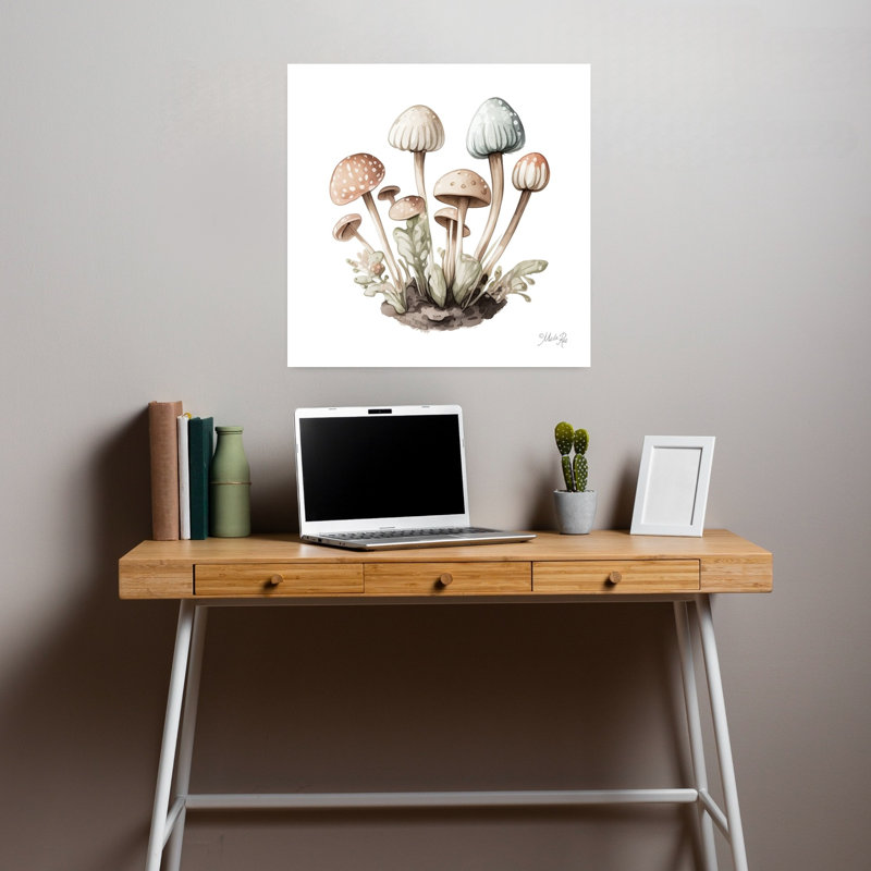 Champignons doux, art de l'architecture contemporaine, H 18 po x l 18 po