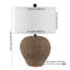 Lampe de table brune 23,5 po Carlita