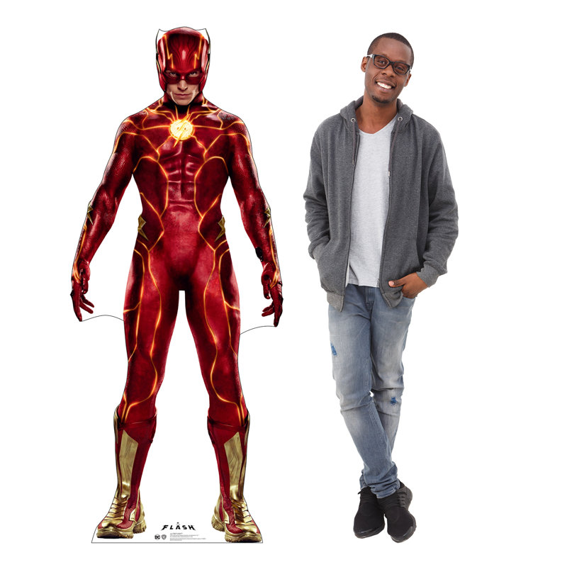 71'' Red and Gold The Flash Cardboard Standup