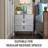 Kaylena 3 - Drawer Nightstand with Fingerprint Lock and LED Lights and Music Player-204762632