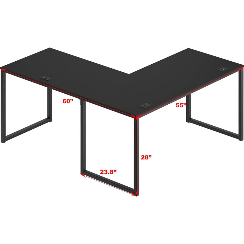 Markesia Computer Desk, Black