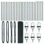 Vidaxl Welded Wire Fence With 7 Posts Steel-114858301-114858302