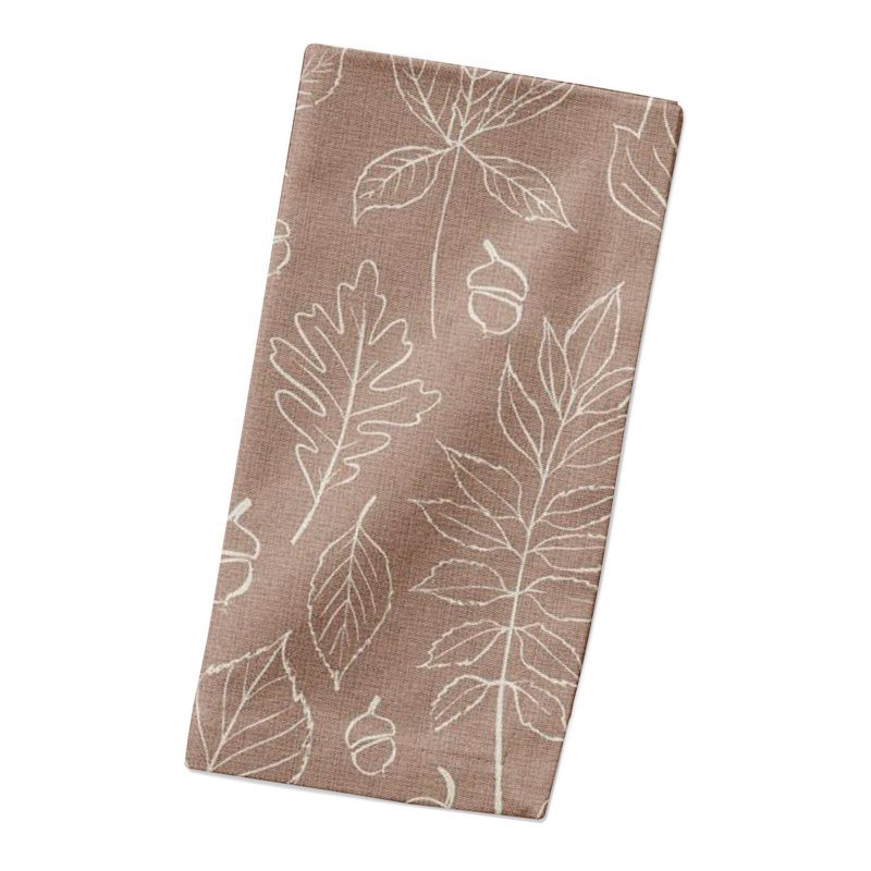 Serviette en coton 10 "Leaf, Rose