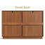 Commode double à 6 tiroirs 47,2 po avec panneaux ondulés Stanton-754088001