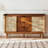 Mid-Century Modern Walnut Solid Wood Sideboard