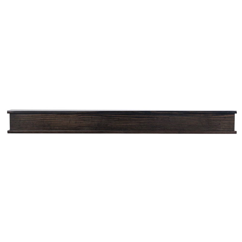 Floating Wood Fireplace Mantel Shelf - 100% Hardwood Oak Shelf For Hanging Above Fireplaces, Coffee Bean, 72"