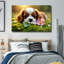 Chiot en verre trempé, art mural-131266517