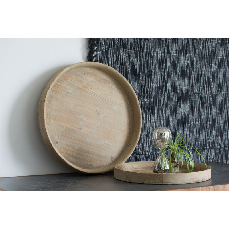 Levon Wood Tray, 3" H x 28" W x 28" D