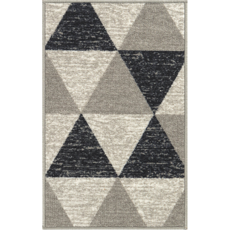 Saydee Non-Slip Geometric Indoor Doormat, Rectangle 67x 220cm