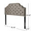 Tufted Upholstered Headboard With Durable Metal Legs-1120939483