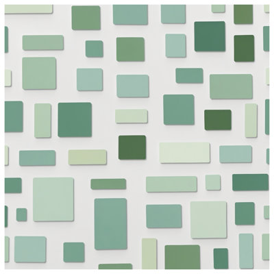 Couvre-lit matelassé vert à formes rectangulaires toutes tailles