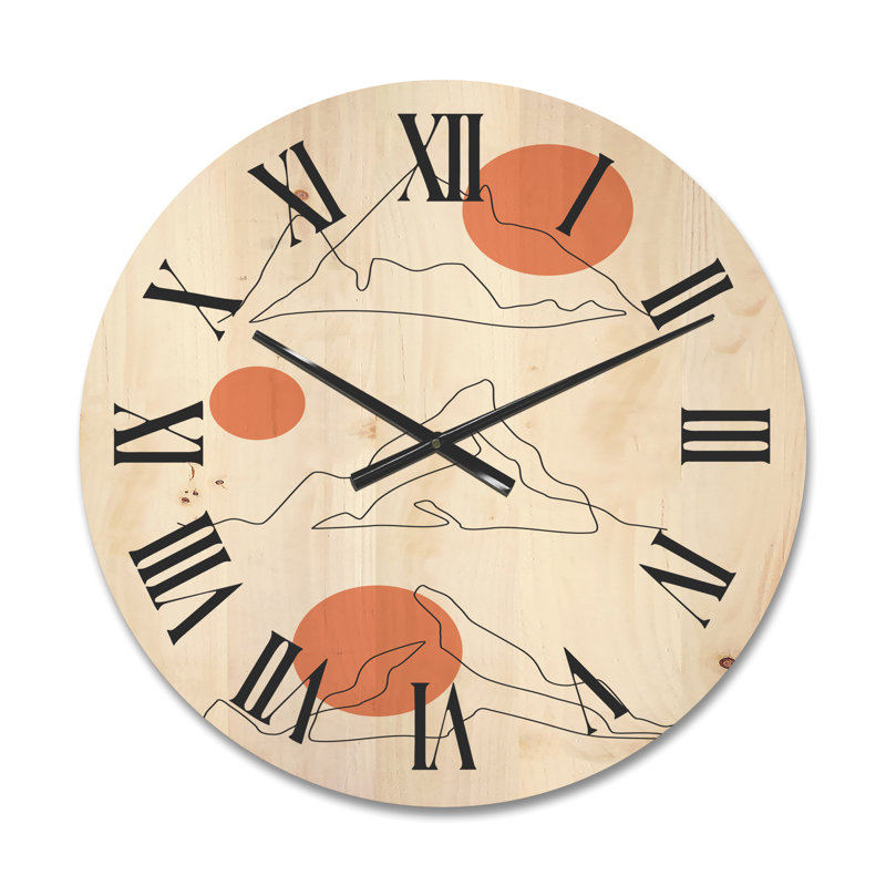 Horloge murale abstraite, Moyenne