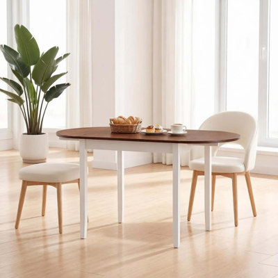 Table de salle à manger polyvalente à abattants avec plateau extensible pour économiser de l'espace et une utilisation polyvalente à la maison