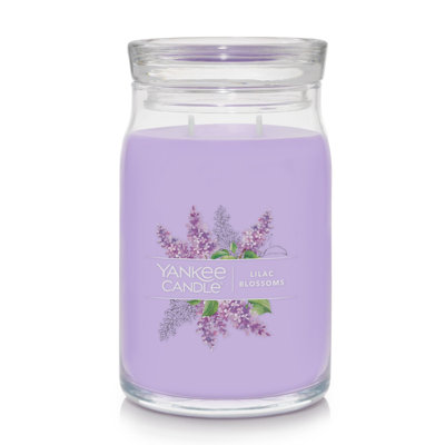 Signature Lilac Blossoms Scented Jar Candle