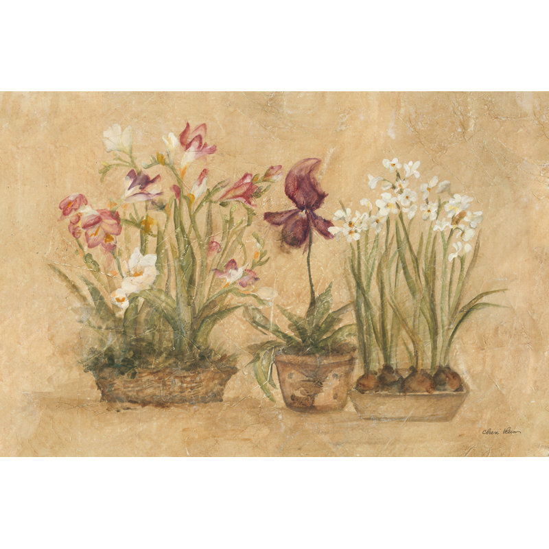Three Floral Baskets by Cheri Blum, 8" H x 12" W