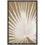 «Tropical Palm Classic Fan Palm Leaf Botanical Neutral Organic Modern», reproduction d'art encadrée sur toile-73333514-73333511
