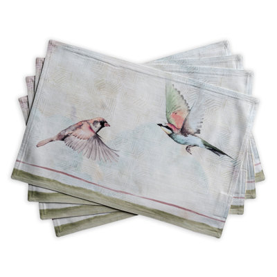 Ensemble de napperons 100% coton Maison d'Hermine 4 - 13 po x 19 po