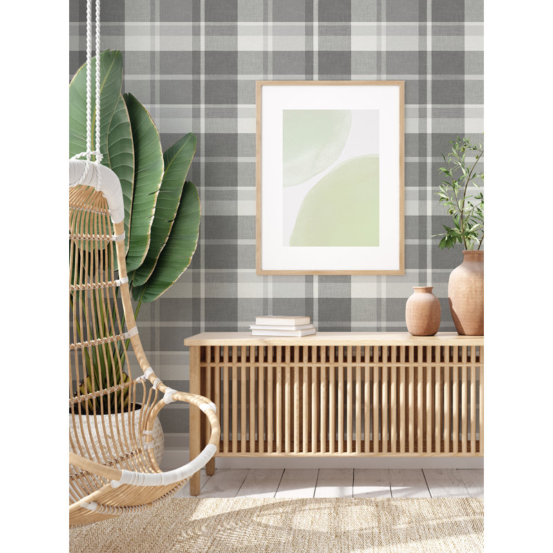 Ciera Plaid Roll, Dark Gray