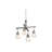 Firminia 4 - Light Steel Dimmable Square / Rectangle Chandelier