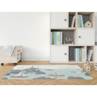 Mahtotopa Vinyl Machine Printed Area Rug