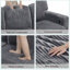 Canapé-lit modulaire en L avec lit escamotable et rangement, canapé-lit 5 places avec chargement USB, conception convertible pour salon, appartement, tissu en velours côtelé, gris-88678205