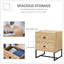 Mullica 48cm W Steel Bedside Table