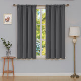 Maksymilan Polyester Room Darkening Curtain Pair