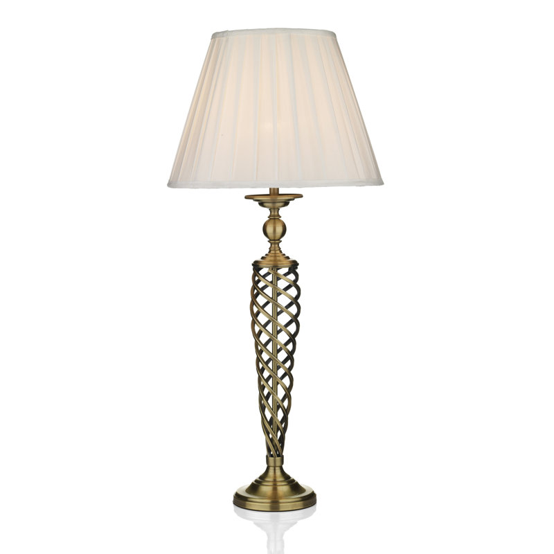 Amboyer Metal Table Lamp, Antique Brass