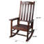 Chaise berçante haut de gamme en bois