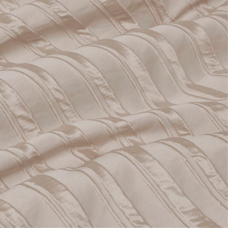 Ensemble d'édredon 7 pièces Cal King beige, Beige, Édredon très grand californien + 6 pièces suppl