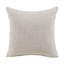 Canapé Evany avec 4 coussins décoratifs, pieds rembourrés, chenille taupe