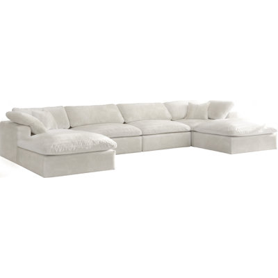Millersburg Velvet U-Shaped Sectional Reversible