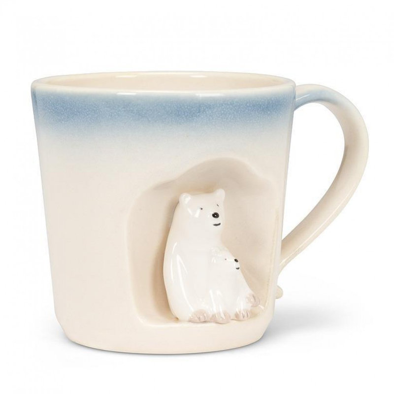 Tasse ombrée avec ours polaires