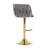 Swivel Adjustable Height Bar Stool Modern Velvet Barstool with Barrel Back Kitchen Island Counter Bar Chair with Golden Base-174205732-174205728
