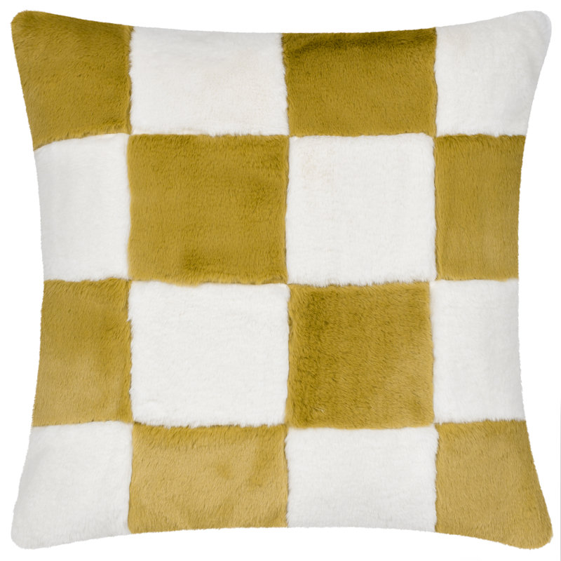Heya Home Cozee Check Cushion Cover, Olive