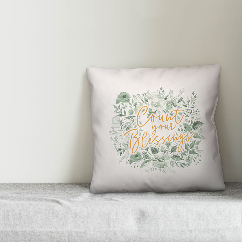  Coussin Count Your Blessings