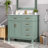 Modern Bathroom Vanity with Ceramic Sink and Multiple Storage Options for Enhanced Functionality