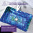 ANZZI Avao 14.5'' Lustrous Blue Tempered Glass Rectangular Bathroom Sink