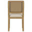 Chaise d'appoint rembourrée, ensemble de 2