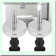 Durable Seat Hinge Bolts with Expanding Rubber Nuts and Plastic Screw Fixings