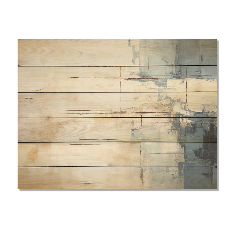 Simplicity Winter Dream - Paysage d'hiver, panneau mural en bois sur bois de pin naturel, H 30 po x l 40 po