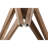 Moty Crossed Legs Round End Table, with Tripod Base for Modern Farmhouse, Boho-557122159