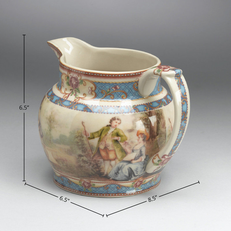 Nathaly Scene Porcelain Pitcher