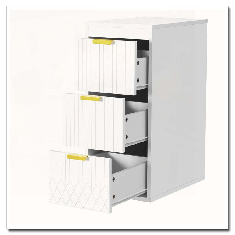 Multifunctional Wall Mounted Floating Cabinet with Drawers, White