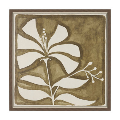 Spanish Tile Light I by  Studio Hand-Embellished Textured Framed Canvas Artwork
