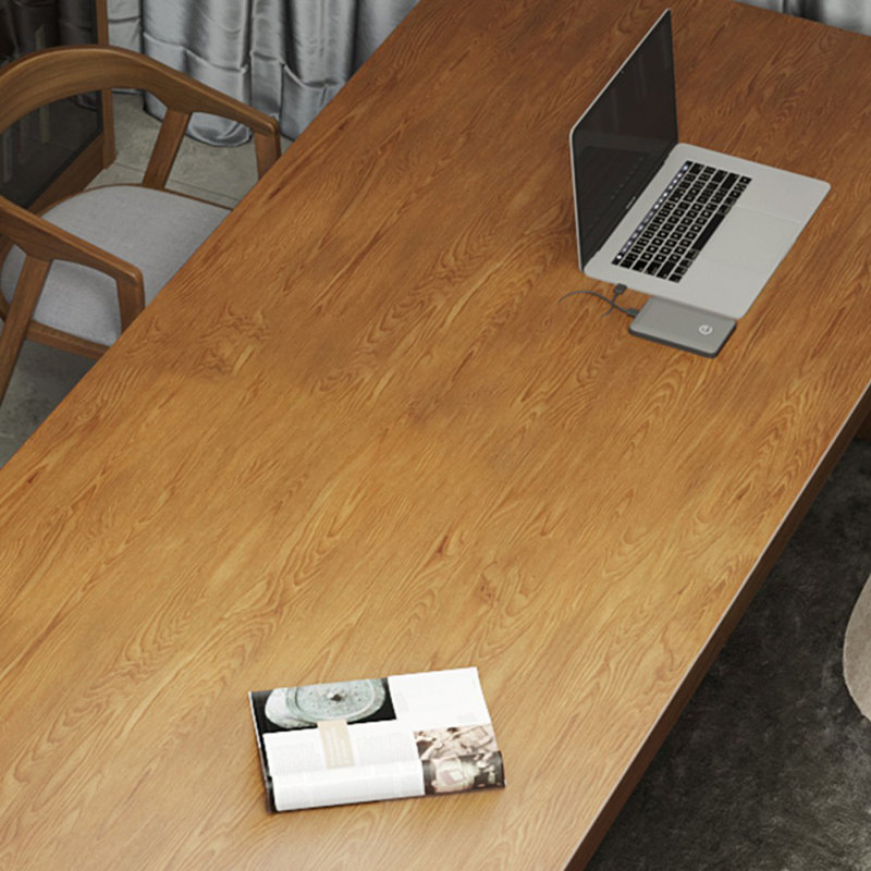 Bureaux rectangulaires en bois massif noyer clair, H 29,53 po x l 62,99 po x P 27,56 po