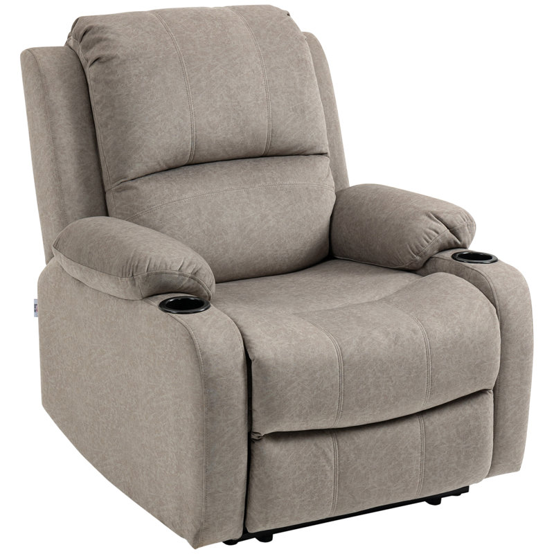 Sossio 87cm Wide Standard Recliner, Brown